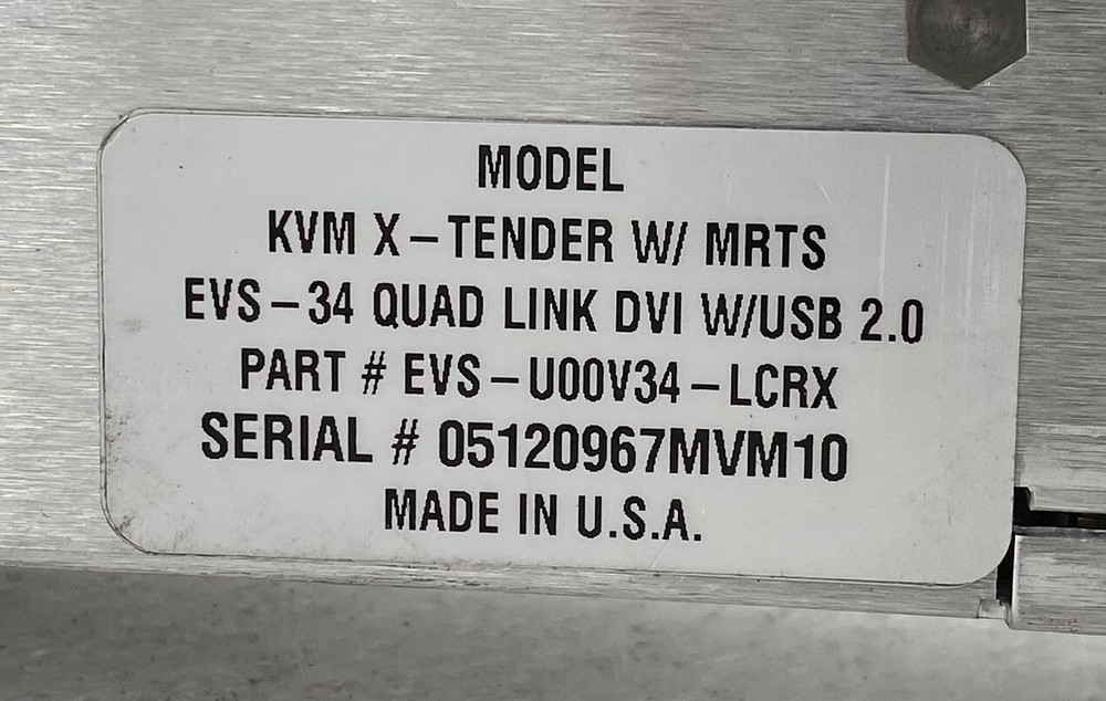 THINKLOGICAL EVS-34 KVM EXTENDER SWITCH EVS-U00V34-LCRX