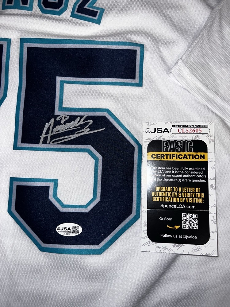 Andres Munoz Signed Seattle Mariners Jersey Superstar Ace JSA Auth
