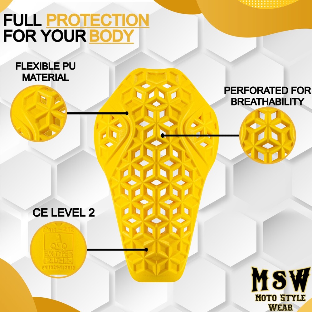 CE-2 Rated Elbow Armor for Motorcycle Jacket