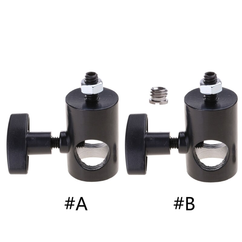DSLR Camera Light Stand Conversion for Head Flash Bracket Adapter Mount 1/4" 3/8