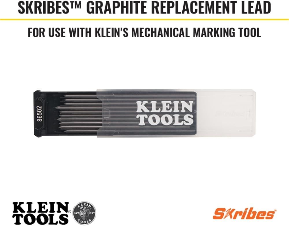 Klein Tools 2.8mm Mechanical Carpenter Pencil Lead Refills 10 Pack