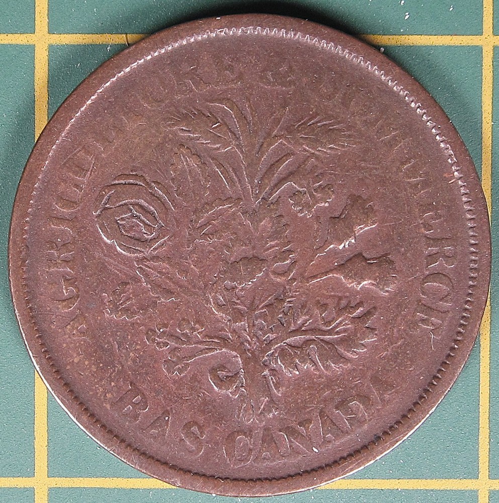 c.1838 Lower Canada Un Sou Token LC-5A5
