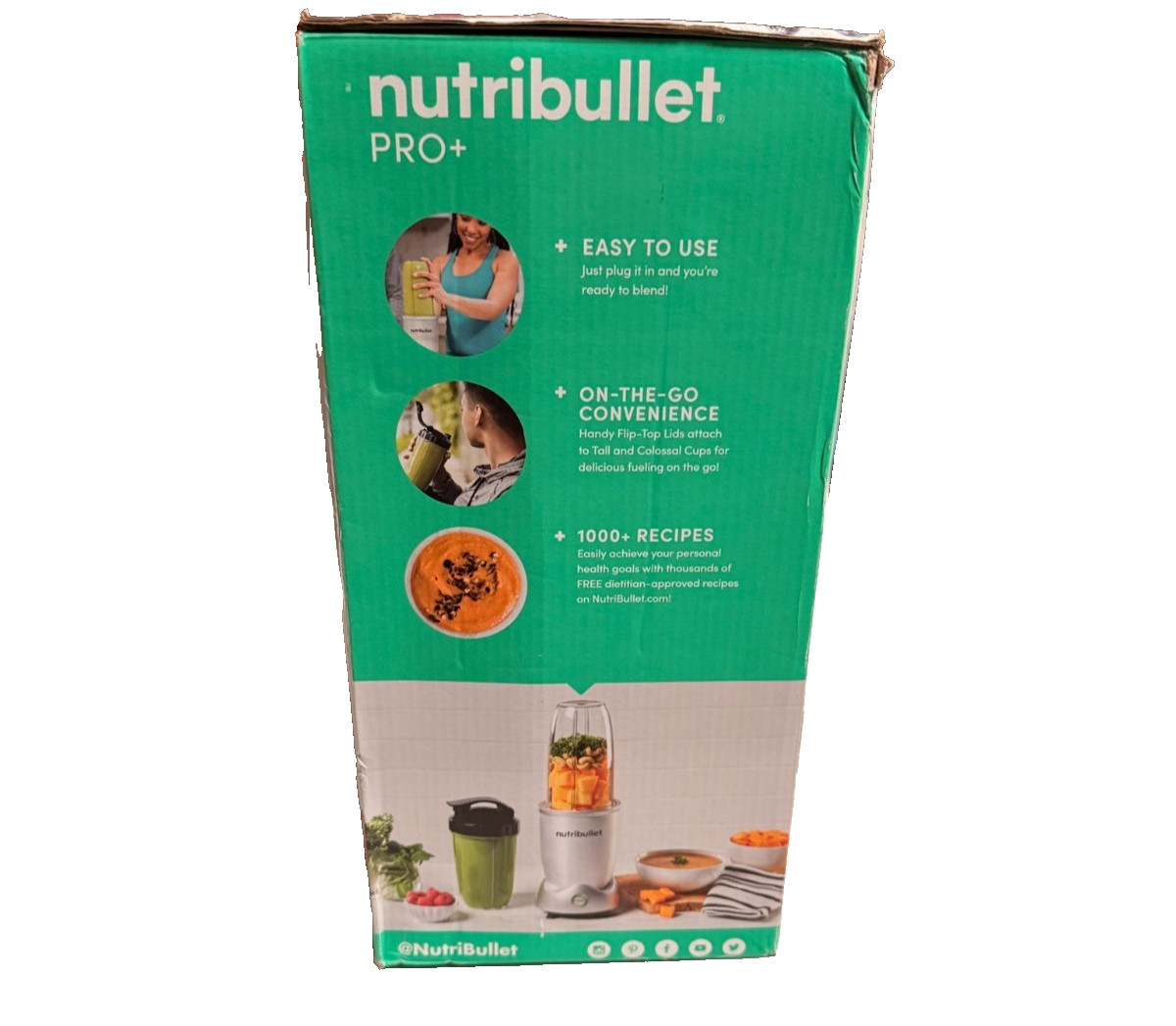 Nutribullet Pro+ Plus 1200W Nutrition Extractor Blender 10 PIECE SET