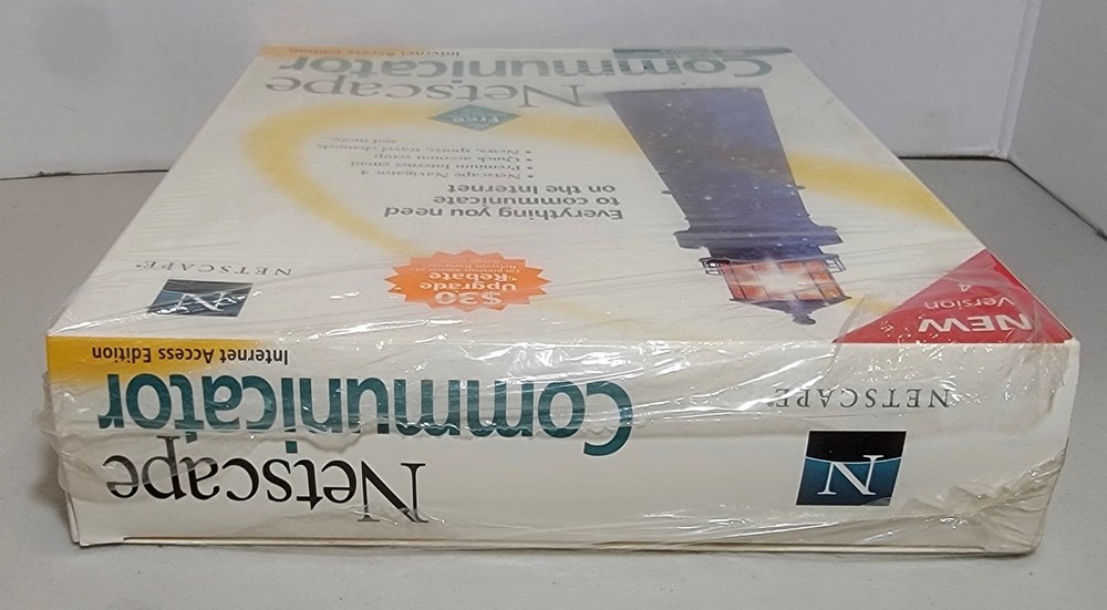 1997 Netscape Communicator Inet Acc Edition 4 PC&Mac CD, Retail Big Box Complete