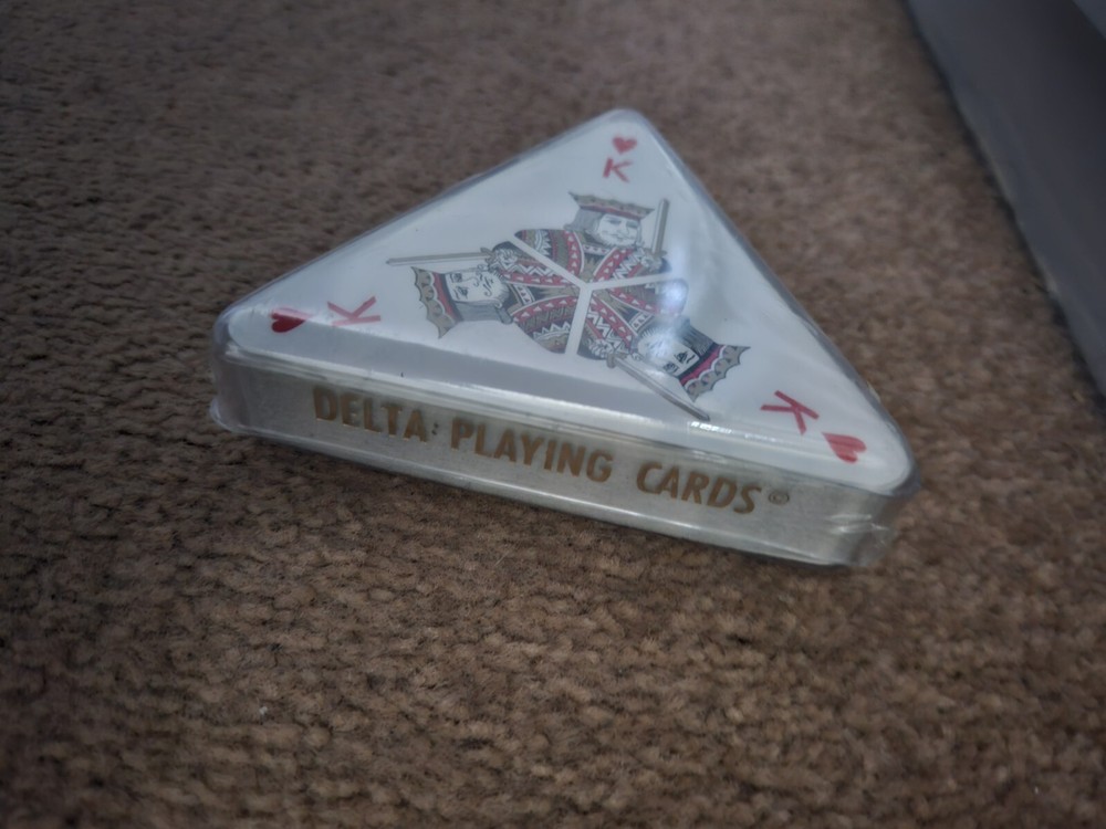New sealed playing cards . DELTA Triangle cards