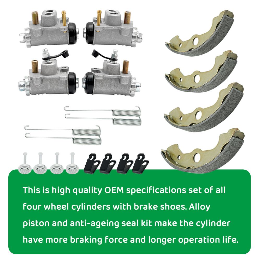 Front Brake Wheel Cylinders & Shoes Kit for Honda FourTrax 300 TRX300FW 88-2000