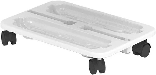 Deflecto 29443CRStack n Go Caddy Wheel Base White - 1EA