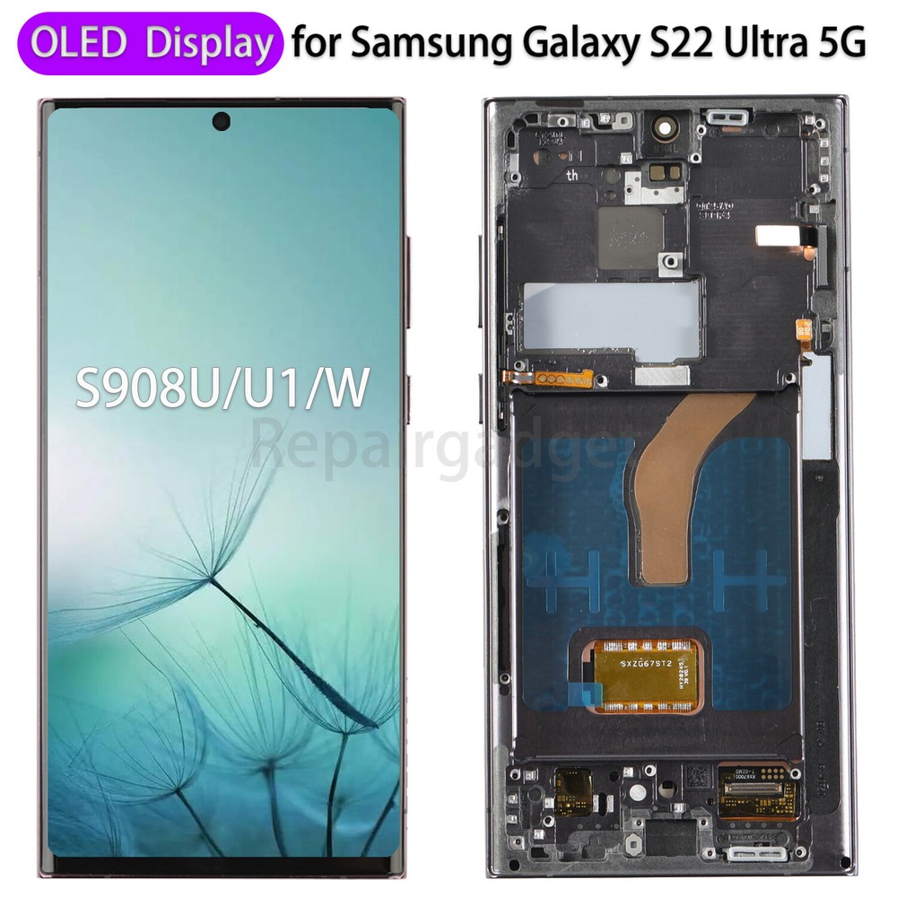 OLED Display LCD Touch Screen Assembly Replacement For Samsung Galaxy S22 Ultra