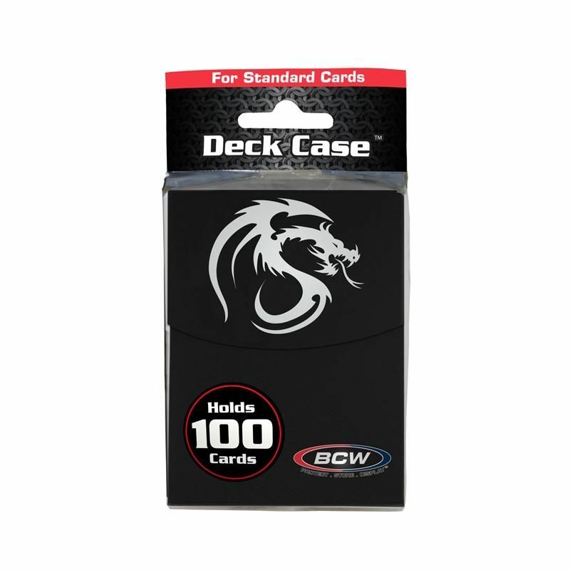 10 BCW Large Matte Black Deck Cases