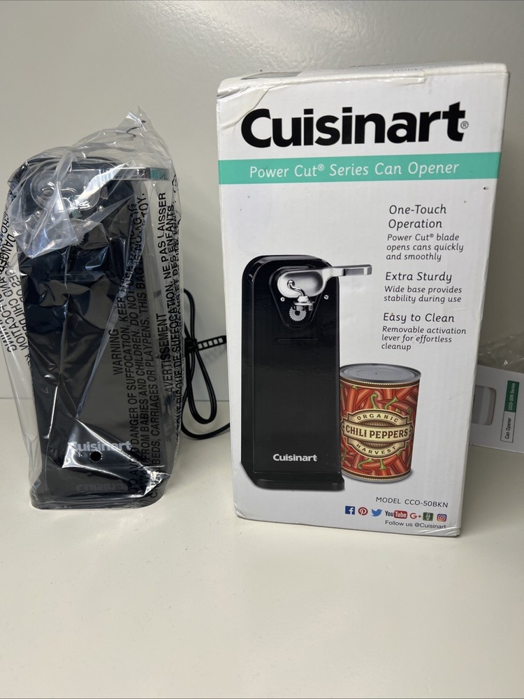 Cuisinart Side-Cut Electric Can Opener - Black