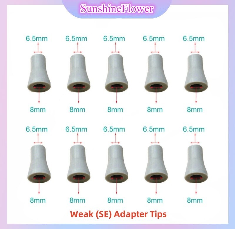 10x Dental Rubber Weak Suction Saliva Ejector Adapter Tips Snap SE Replacement