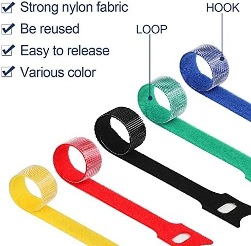 Reusable Cable Ties 6 Inch 120 Pack