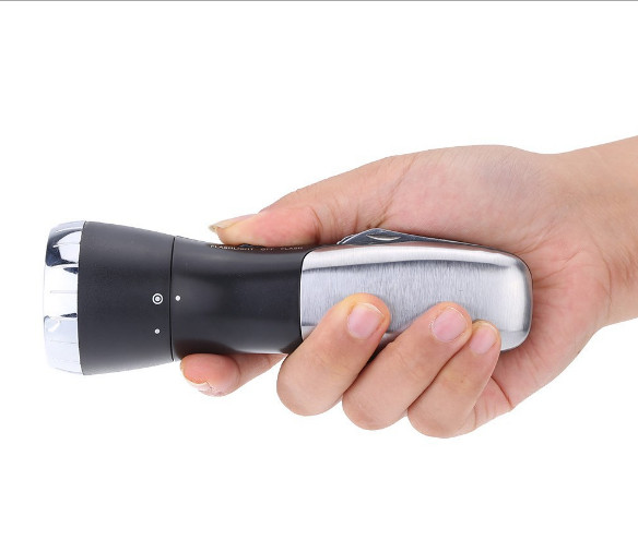 Multi functional stainless steel tool strong light flashlight