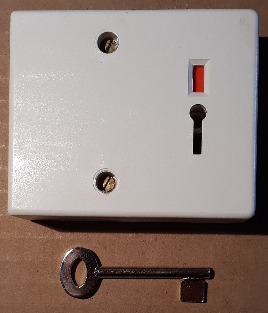 CQR DP-1 White Double Push PA Button - Panic Attack Button