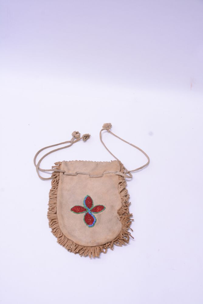 Antique Cree Beaded bag