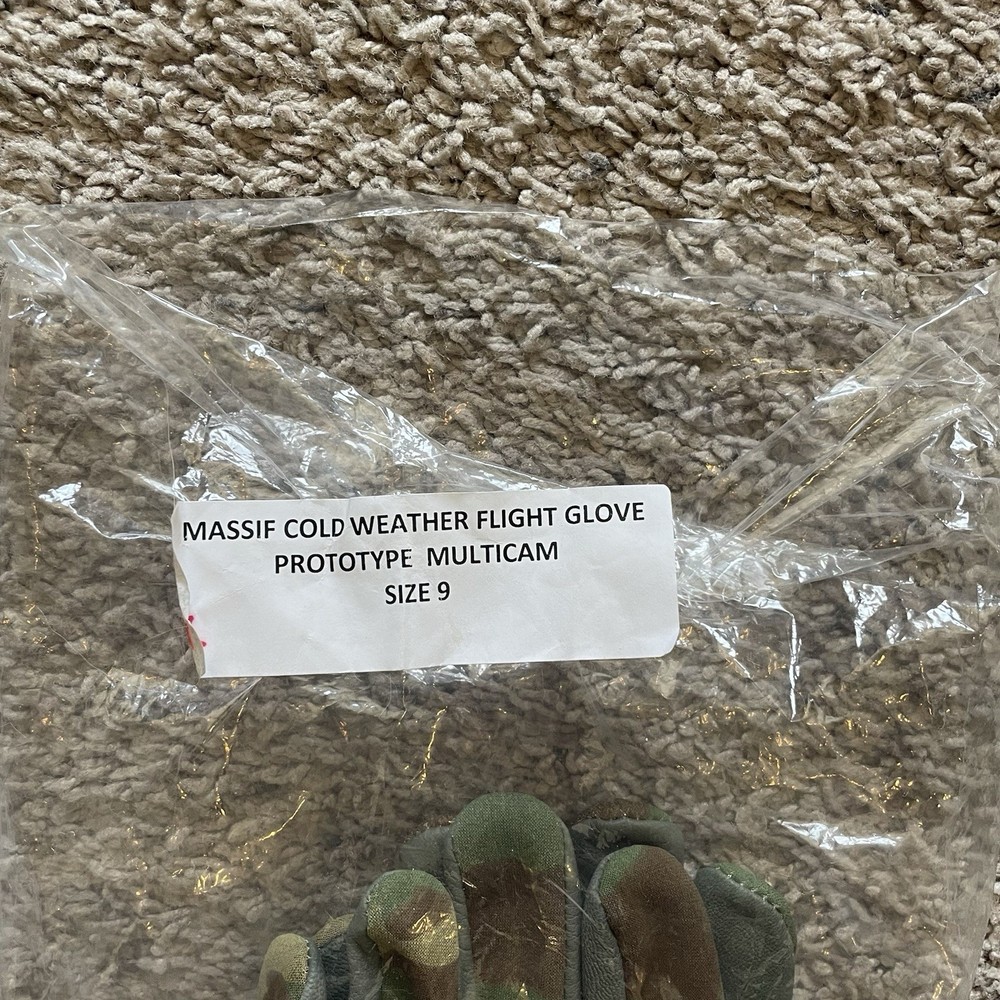 MASSIF Cold Weather Flight Gloves Prototype Multicam Size 9