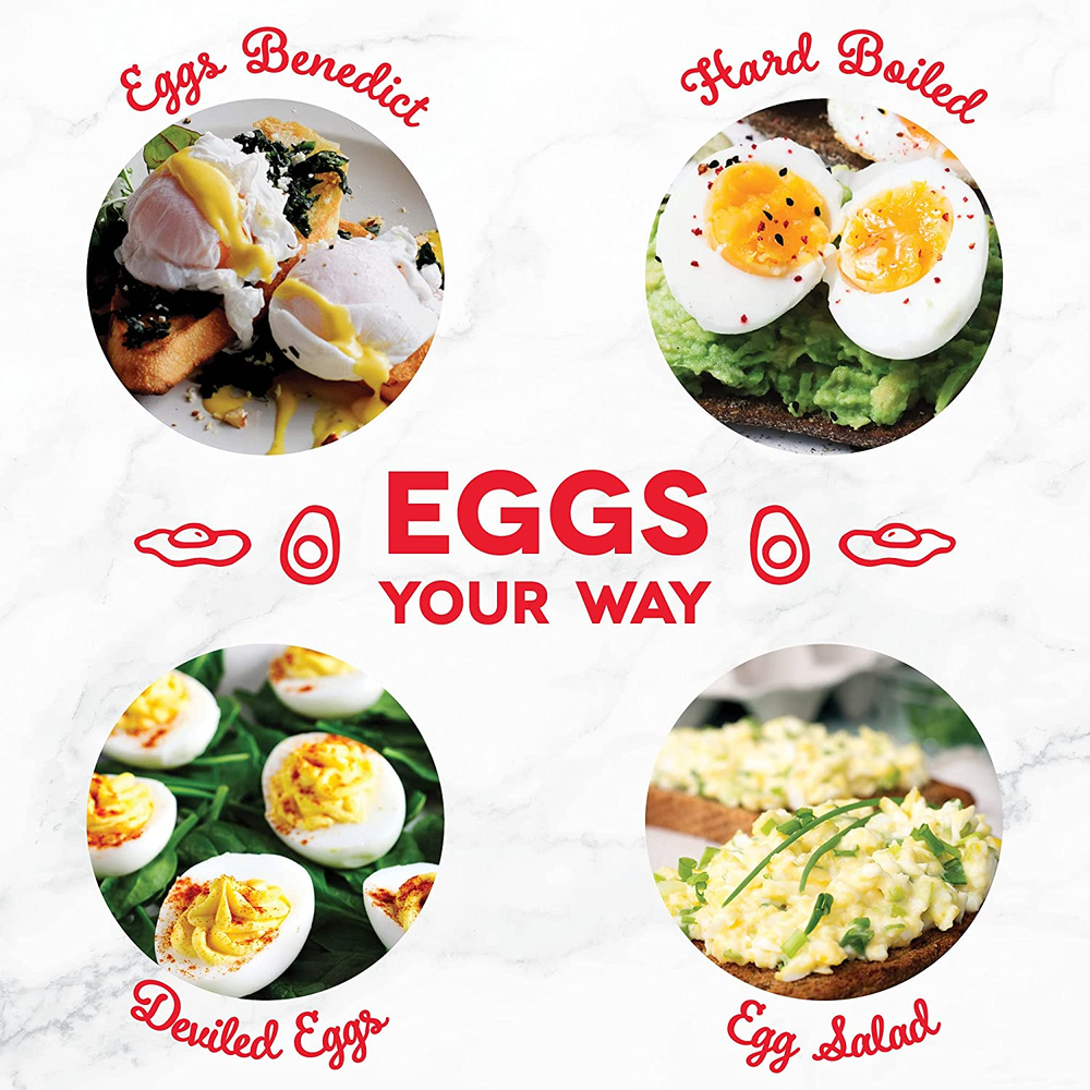 Dash Rapid Egg Cooker: 6 Egg Capacity Electric Egg Cooker for Hard Boiled Eggs,