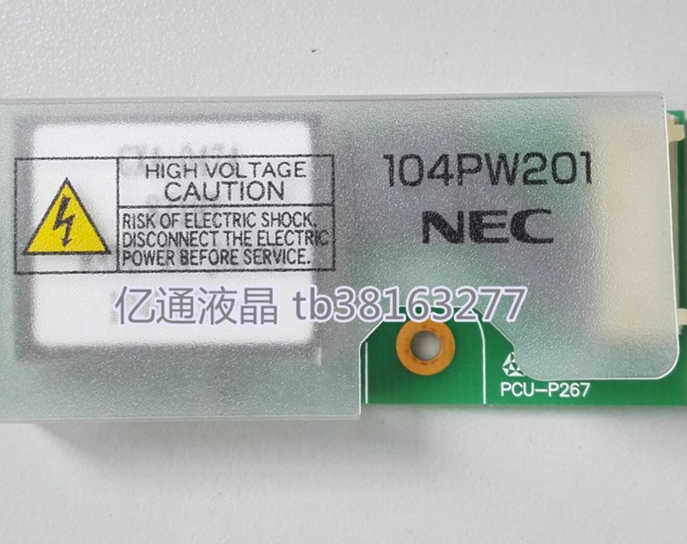 NEC LCD High Voltage Bar Boost Drivers Module 104PW201