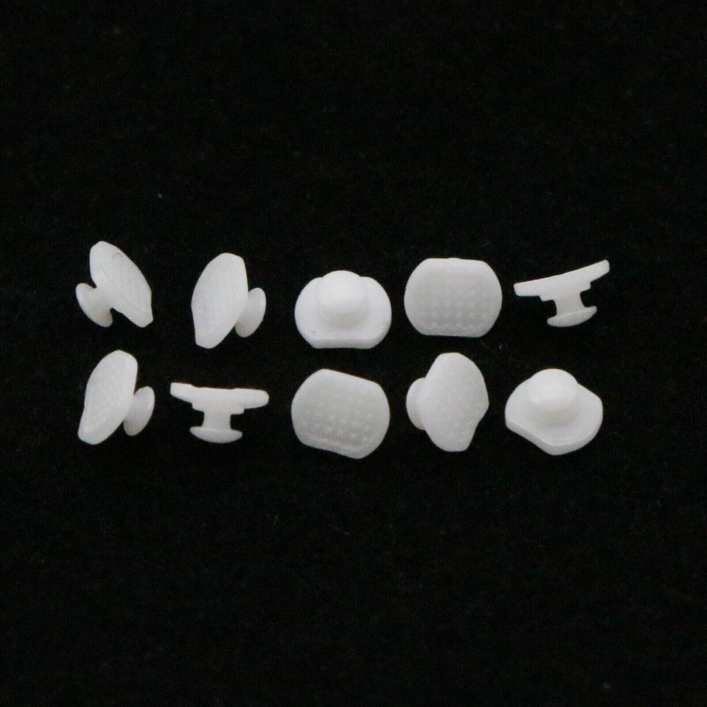 Dental Orthodontic Composite Ceramic Lingual Button Bondable Rectangular Base