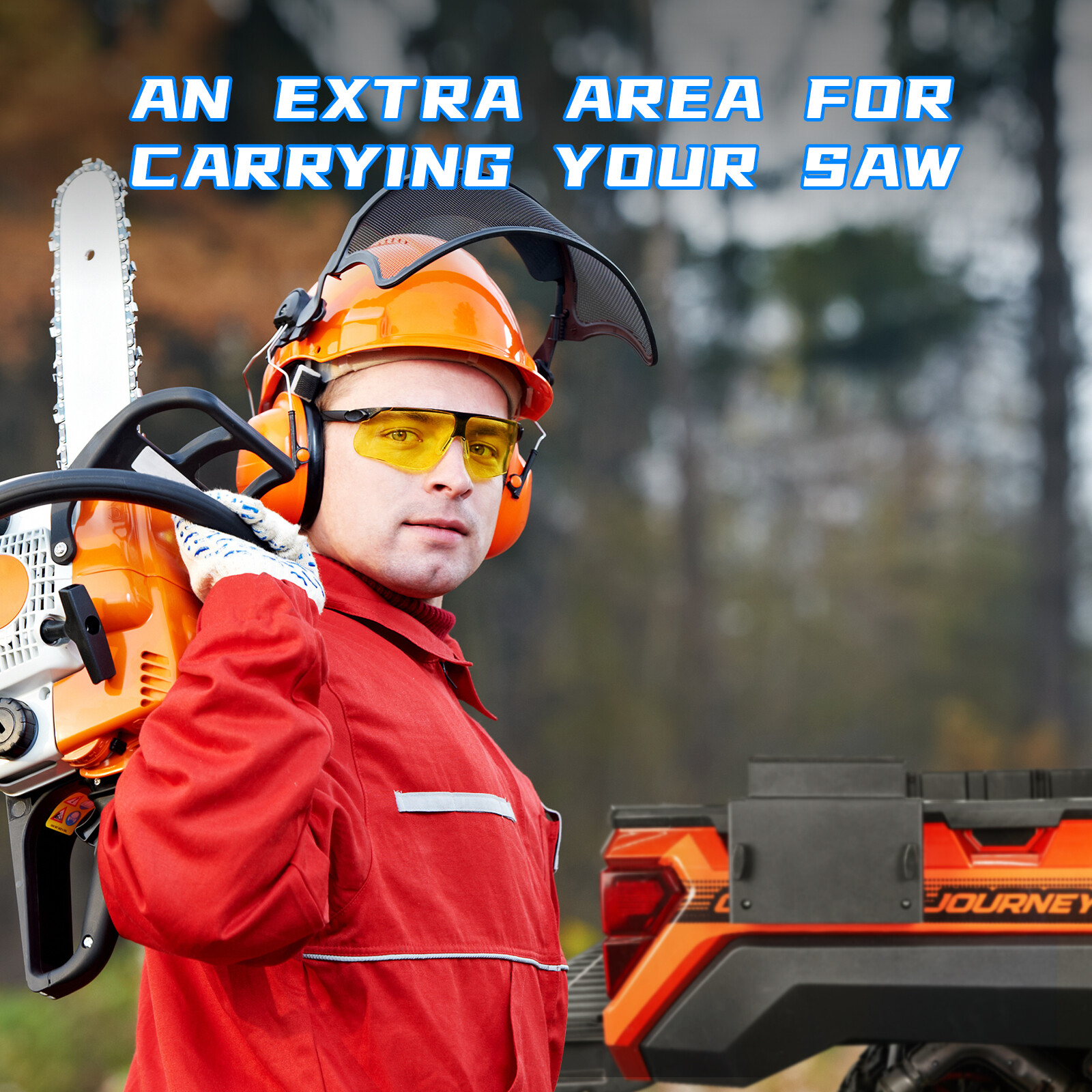 ATV UTV Chain Saw Mount Bracket Tool Holder Rack For Polaris Ranger XP 1000/ 570