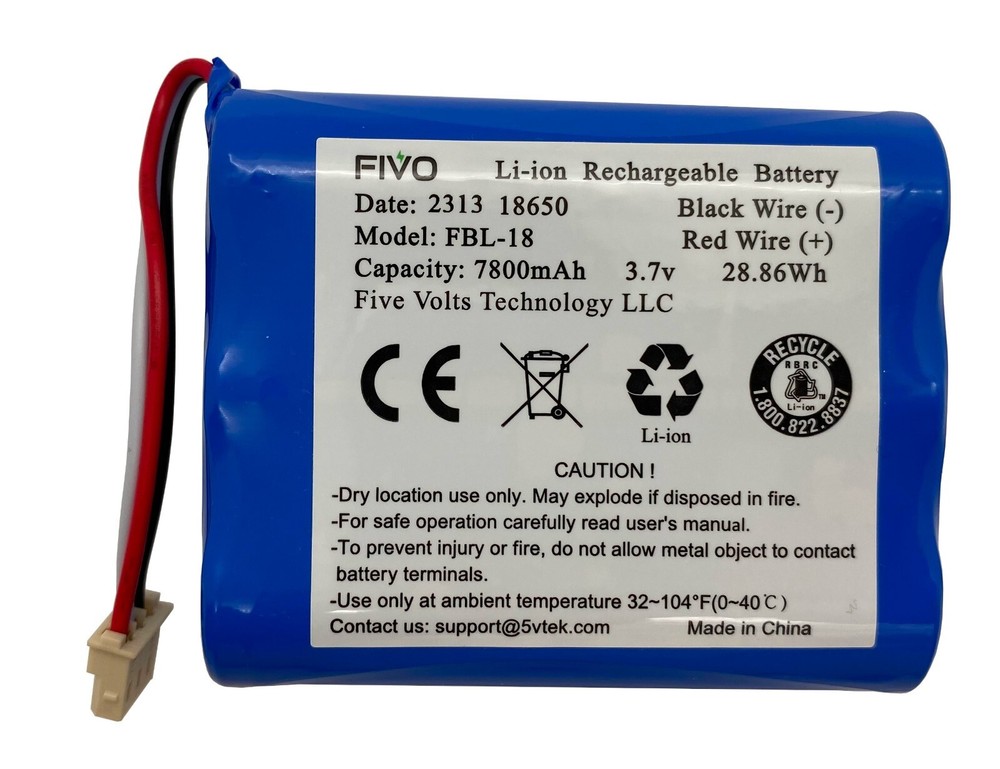Battery 300-10186 for ADT Command Smart Security Panel 7800mAh 3.7V/4.2V 28.86Wh