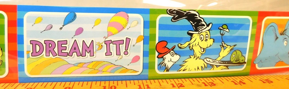 Teaching Tree Dr. Seuss Classroom Trim/Border Decor. Educational Brand New