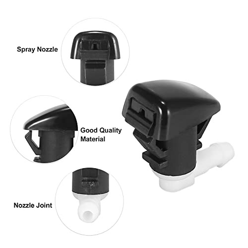 Front Windshield Wiper Nozzles Kit for Dodge Durango with Gaskets 2 Meter