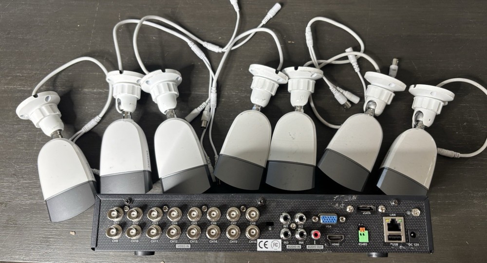 Samsung Security System With 7 Cameras And Wires