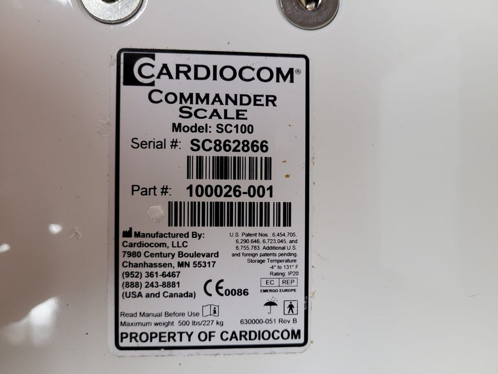cardiocom commander digital scale sc100 NIB / sn3418