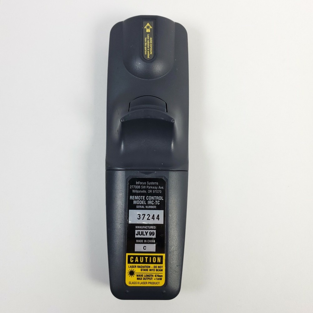 Infocus IRC-TC LCD Projector Remote Control with Laser Pointer TESTED - WORKS