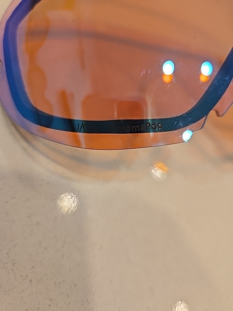 Smith I/O S Chromapop Storm Blue Sensor Goggle Replacement Lens Used Low Light
