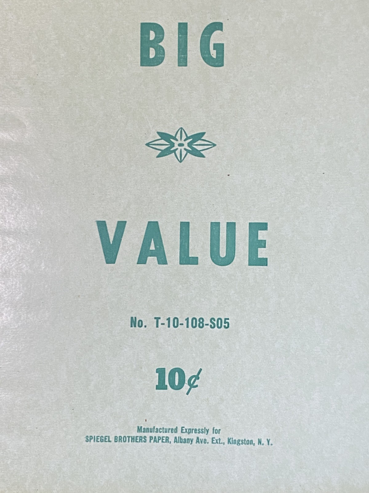 4 NOS Deadstock VTG 50's Green Notebooks Lined Paper, 64 Sheets, 3 Ring Binder