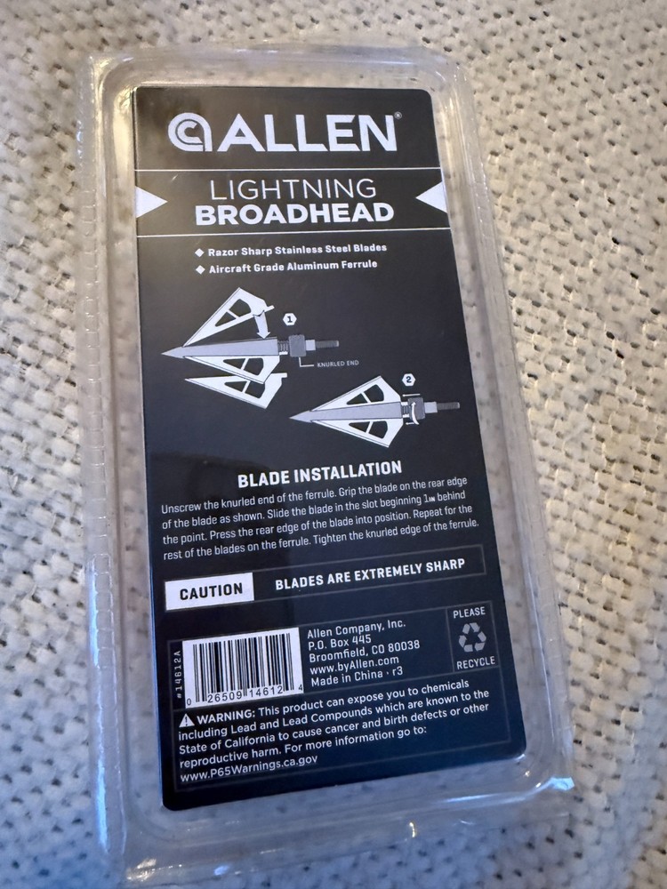 Allen Lightning Broadheads NEW