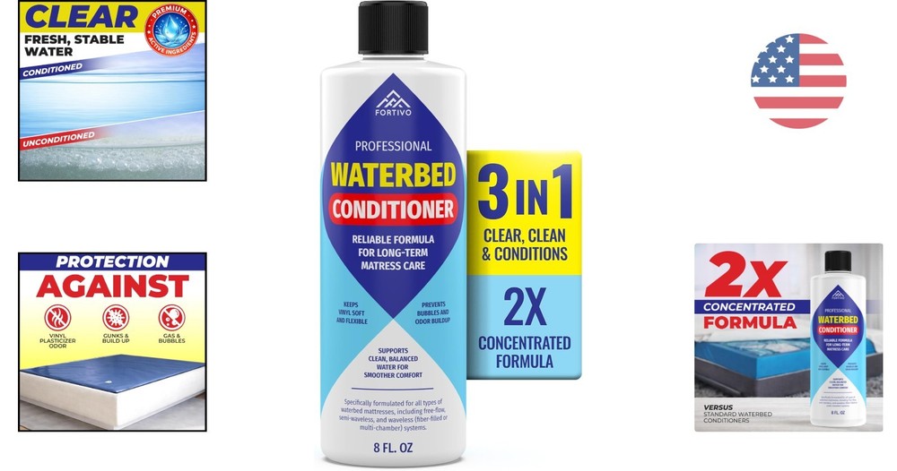 Efficient 8 oz Waterbed Conditioner – Compatible with All Mattress Types