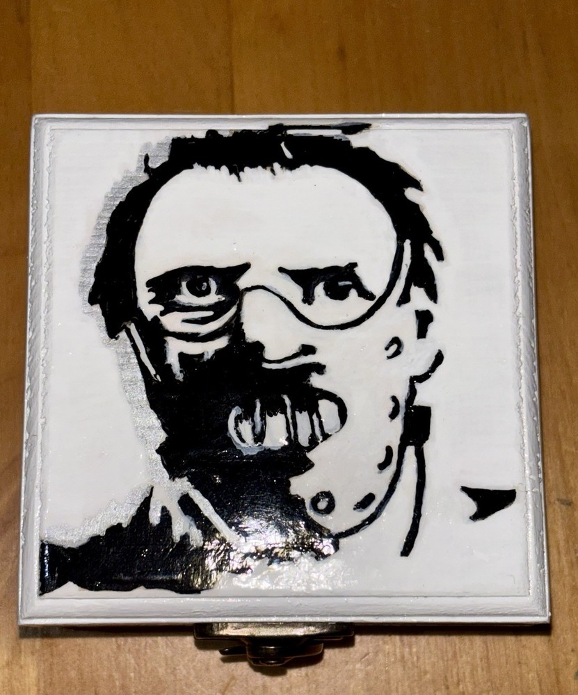 Hand Painted Hannibal Lecter Wooden Box