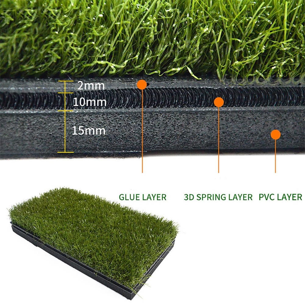 Golf 3D Hitting Mat Non-slip Simulator Rough Wedge Pad Hitting-optimized Indoor