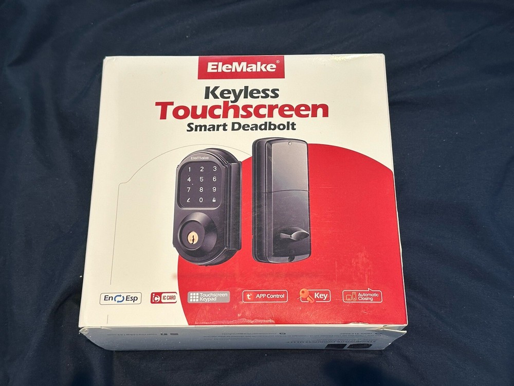 ELEMAKE Smart Door Lock Electronic Deadbolt Touchscreen with Smart Gateway