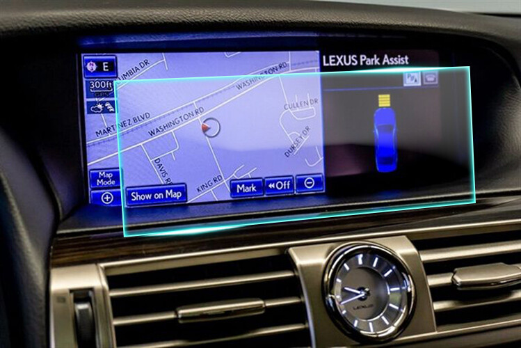 Crystal Clear Screen Protector for 2013 Lexus LS460 Vehicle Navigation