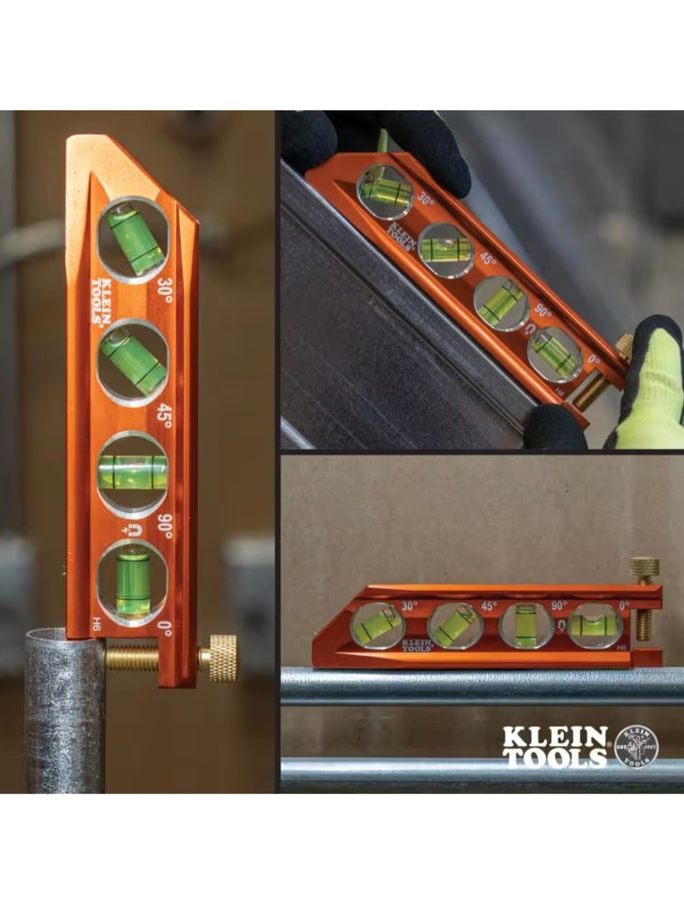 Klein Tools 935AB4V ACCU-BEND Level, 4 Vial