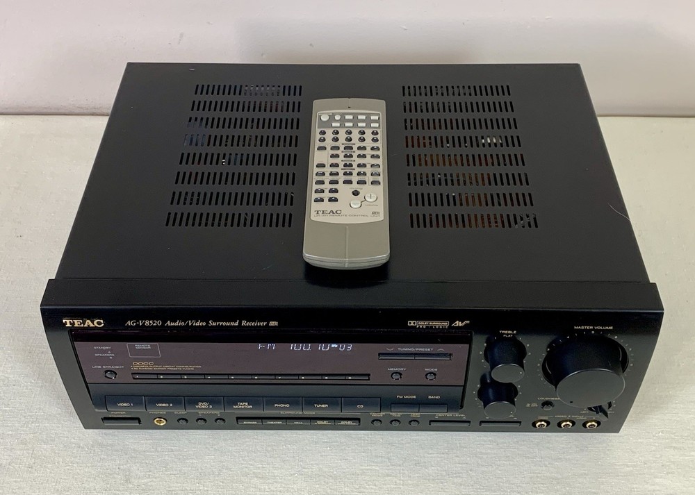 TEAC AG-V8520 Audio/video Surround Receiver bundle, Tested, Guaranteed.