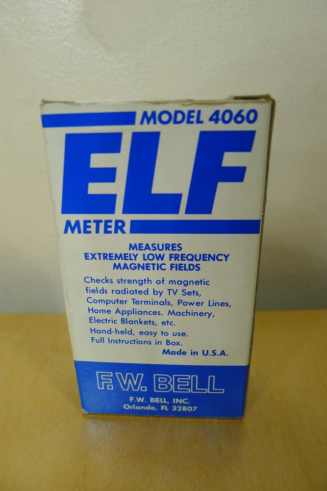 F.W. BELL Model 4060 Extremely Low Frequency AC Magnetic Fields ELF Meter