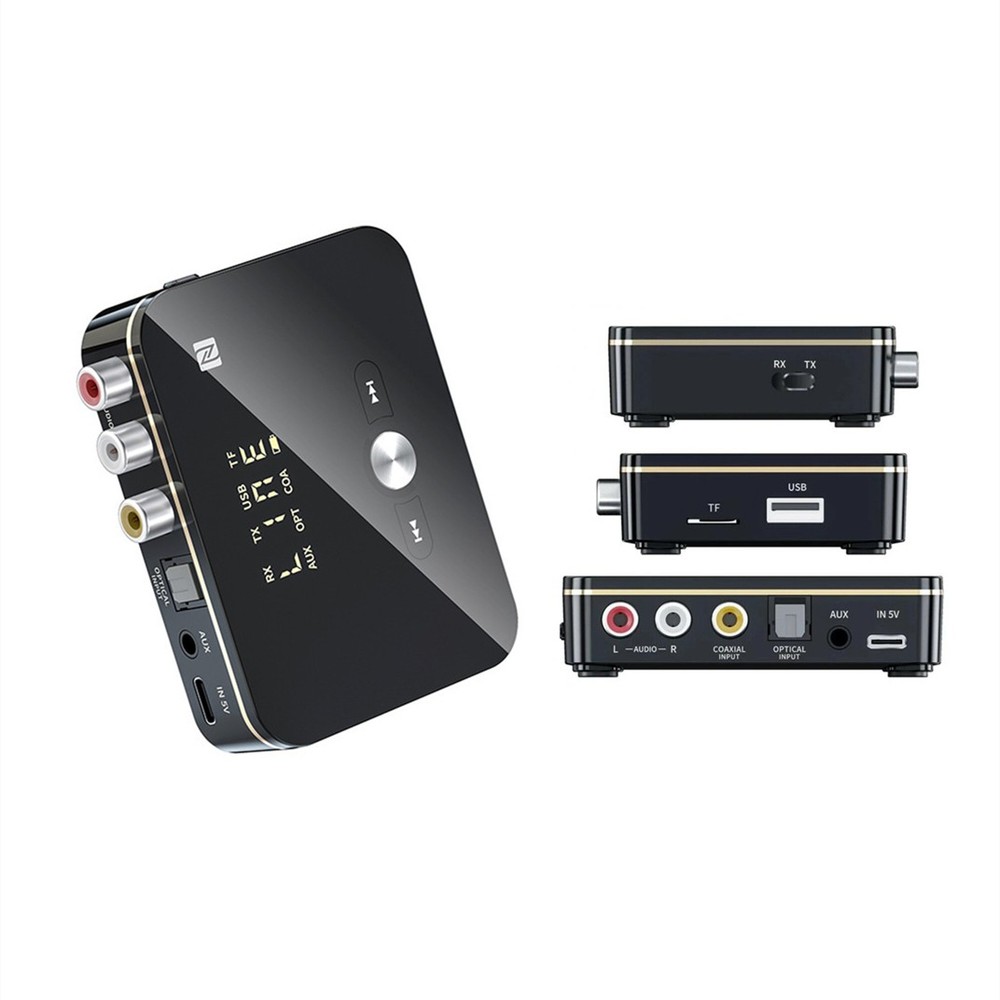 NFC Multi-Function Bluetooth Receiver Wireless 3.5mm AUX to 2RCA Audio Adapter F