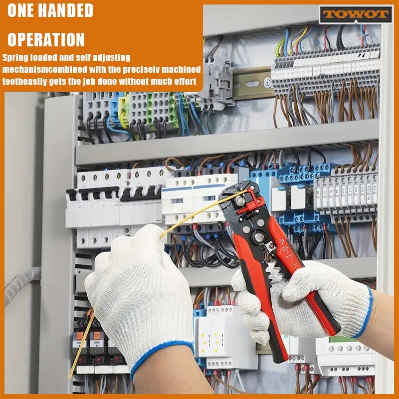 Self-Adjusting Insulation Wire Stripper cutter crimper Terminal Tool Pliers