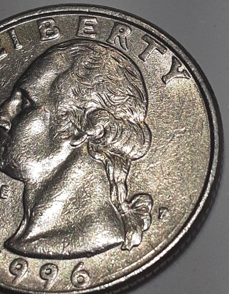 1996 P Filled in mint mark