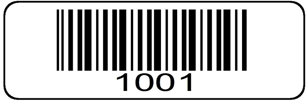1001 - 2000 Serial Barcode Sequential Sticker Consecutive Number Label Set 2