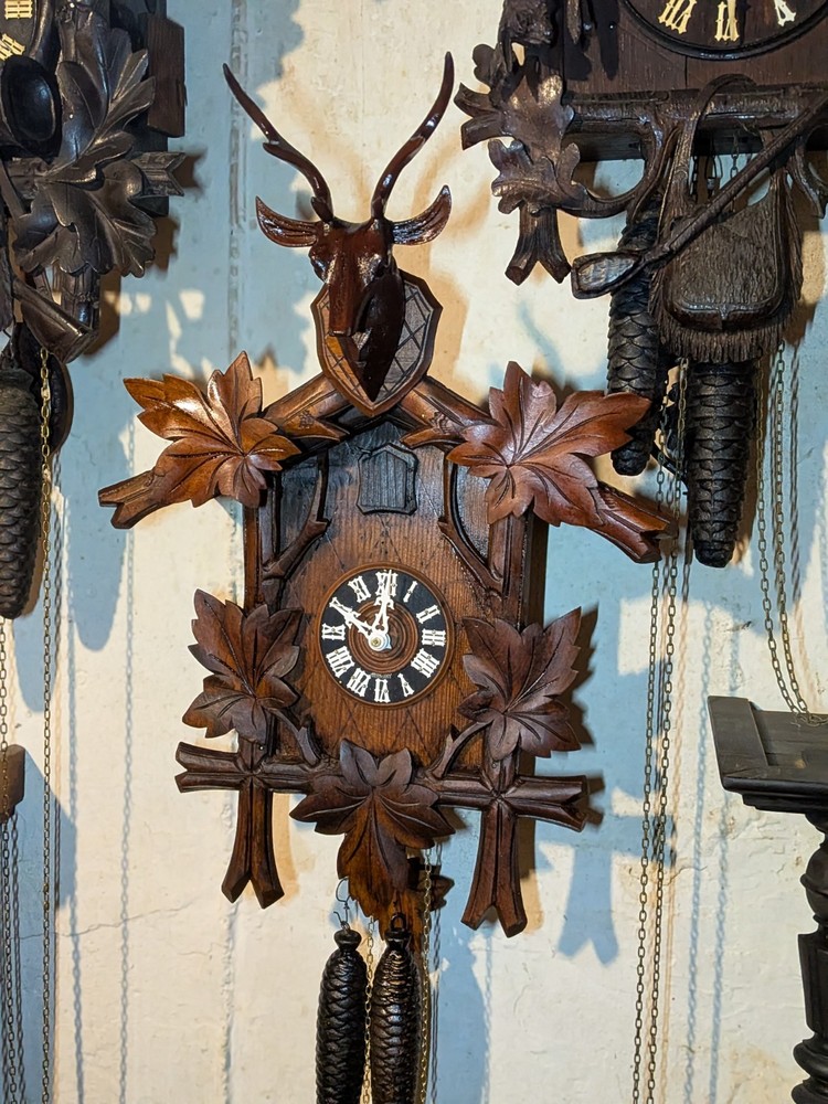 Splendid Antique Large Hunter Cuckoo Clock