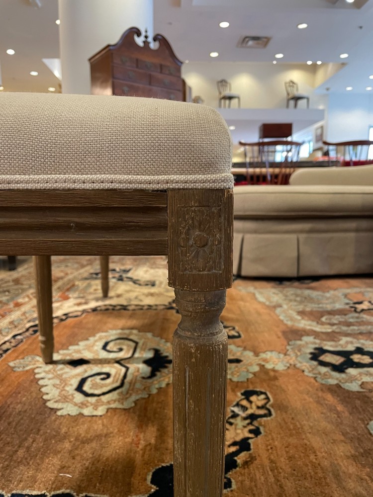 Restoration Hardware Linen Bench