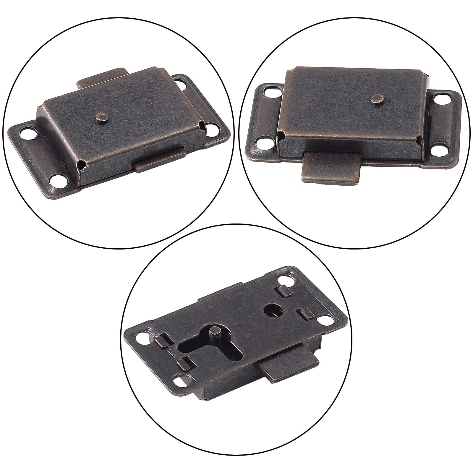 Antique Cabinet Lock Flush Mount Box Lock for Furniture Repair Hardware PC