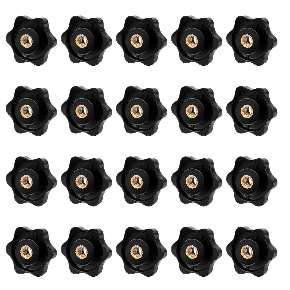 1 4 20 Female Threaded Knobs 20 Pack