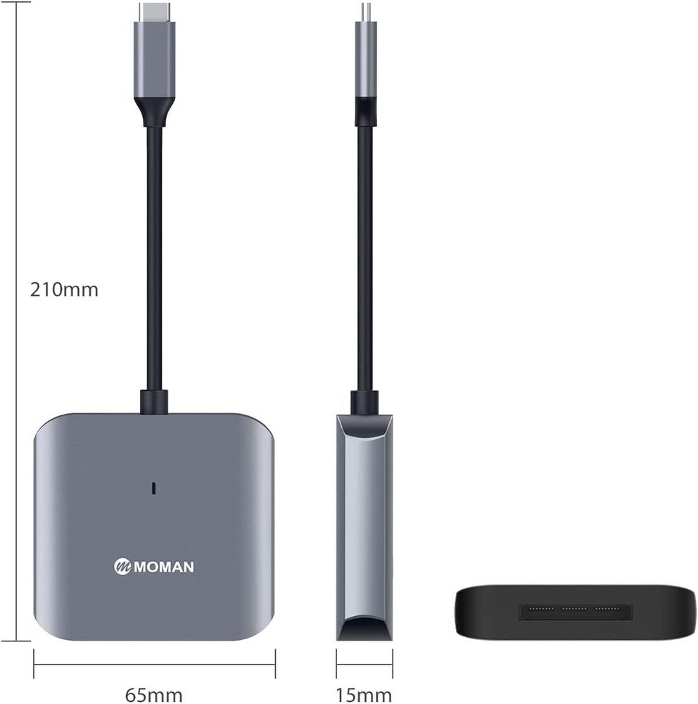 Moman C1B CFexpress Card Reader Type B Card Reader USB C 3.1 Gen 2 10Gbps